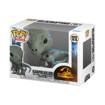 FUNKO POP! - Movie - Jurassic World 3 Dominion Velociraptors Blue and Beta #1212